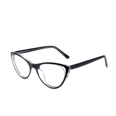 China Vintage Fashion Women Cat Eye Computer Anti Blue Light Blocking Optical Glasses Frame for sale