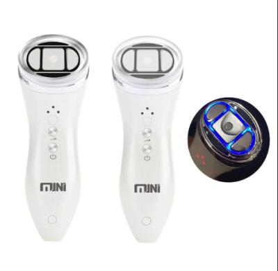 China Portable Anti-Puffiness Mini Face Wrinkle Remove Device Carving V RF LED Lift Trimming Machine Mini 3D Focused Ultrasound Beauty Machine for sale