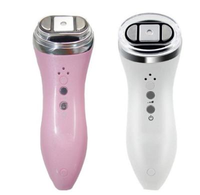 China 2021 Portable Ultrasonic Wrinkle Removal Anti-Puffiness Skin Care Mini Face Lifting Beauty Machine Anti Aging Device For Home for sale