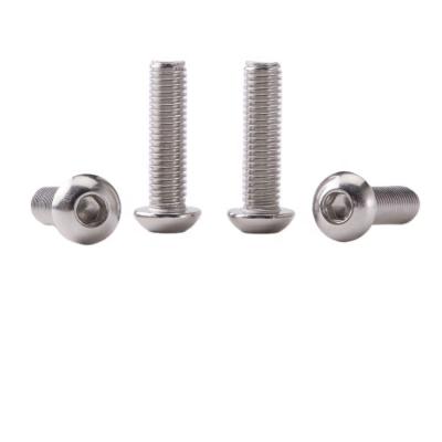 China Head Pan Stainless Steel SS304 Hex Socket Knob Screw ISO7380 for sale