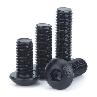 China ISO7380 M2.5 M3 M4 M5 M6 M8 Round Black 10.9 Grade Hex Socket Allen Bolt Screw for sale