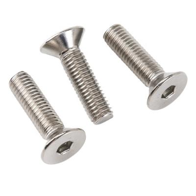 China 304 Stainless Steel DIN7991 Hex Plate Countersunk Flat Head Socket Screw for sale