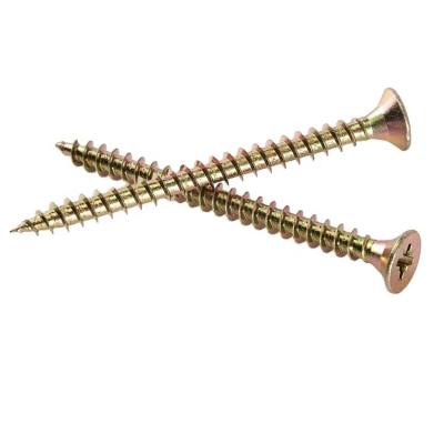 China DIN7505 Pozi Double Drive Plate Countersunk Head Screws Zinc Coated Chipboard Screw for sale