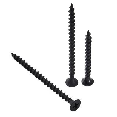 China Matte Black Phosphated Gypsum Board Screws Tornillos Drywall Screws For Drywall for sale