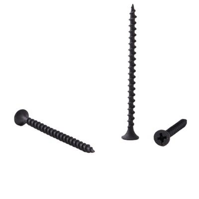 China Black 3.5mm Flat Bugle Lead Head Phosphate Screw Drywall Screw For Gypsum Board for sale