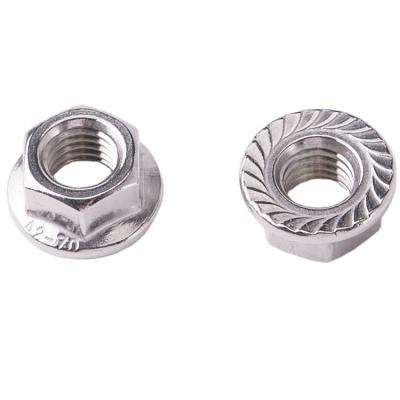 China High Quality Heavy Industry Stainless Steel Hex Flange Nut M6 M8 M10 M12 for sale