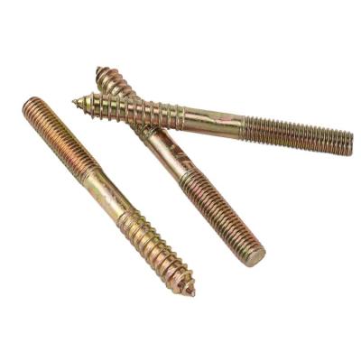 China Galvanized Stainless Steel Wire Wood Screw Double End Finger Screw Hanger Bolt for sale