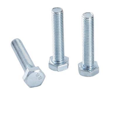 China Stainless Steel Flat Head Hex Bolt Din933 High Strength 8.8 Hex Bolts for sale