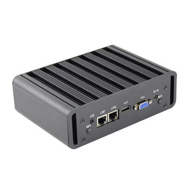 Chine I7 4500U/I7 5500U mini pc de bureau noyau d'ordinateur I7 double ethernet sans ventilateur mini pc ordinateur de bureau à vendre