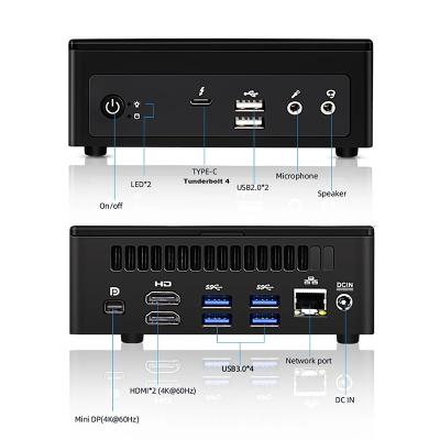 China NUC 11e generatie Intel Core i7 1165G7 i5 1135G7 Win11/10 i3 1115G4 Mini PC HD-MI DP Gaming Desktop Computer Te koop