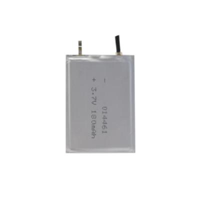 China Ultra Thin Rechargeable Toys 1mm Lipo Battery 014461 3.7v 180mah Li-ion Battery for sale