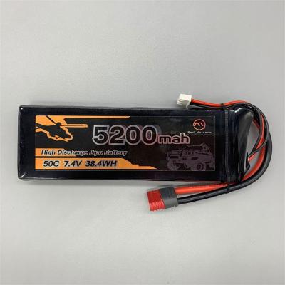 China High Quality Toys LiPo Battery 2S 5200mAh 50C 7.4V Lipo Battery Pack For UAV Agricultural Sterilizing Drone for sale