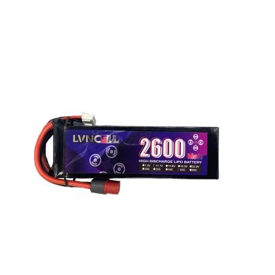 China Very popular toys lipo 3s battery 11.1v 2600Mah 65C for rc car for sale