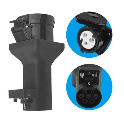 China Black Electric Vehicle Adapter for GB/T Charging Station Plug Connection Take for sale