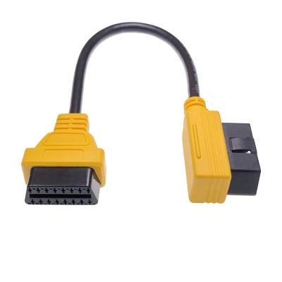 China AOTAI ELM 327 16 Pin Male to Female OBD 2 Yellow OBDII Extension Diagnostic Cable Adapter for BMW Europe Cable length 1m for sale