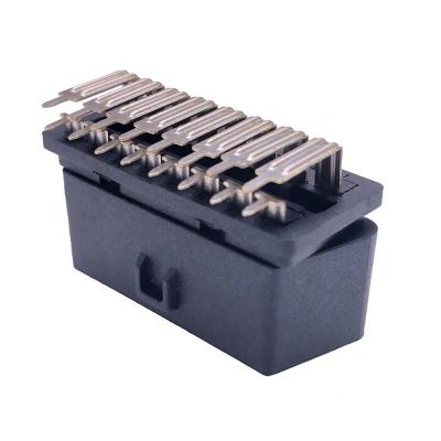 China Right Angle Pins OBD2 Female Connector for Audi Vehicles 12-220V Voltage for sale