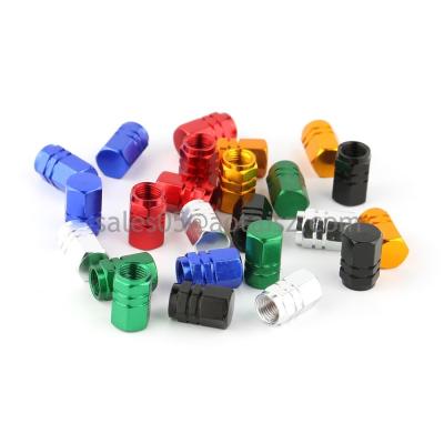 China Universal Car Aluminum Alloy Wheel Tire Valve Stem Cap Cover 1Set Of 4 Pieces for sale