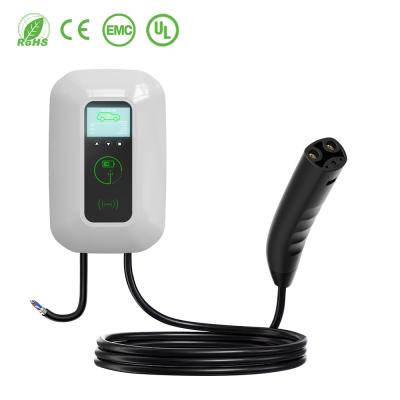 China E-Mingze Tesla 32A 7KW Wall Mounted Car Charger Adjustable Charging Station For Tesla Vehicles for sale