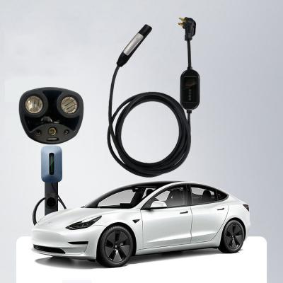 China Portable EV Car Charger 16A 3.5kw EV Charger For Tesla Model Replace / Repair NACS Standard for sale