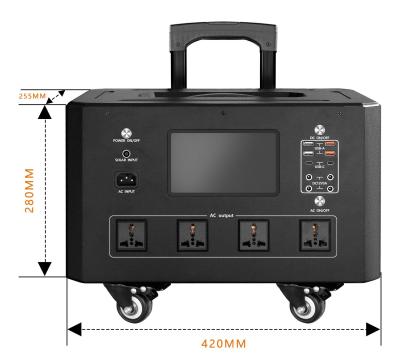 China Customizable USB Ports 3072WH Power Bank 3300W AC Portable Solar Charging Station for sale