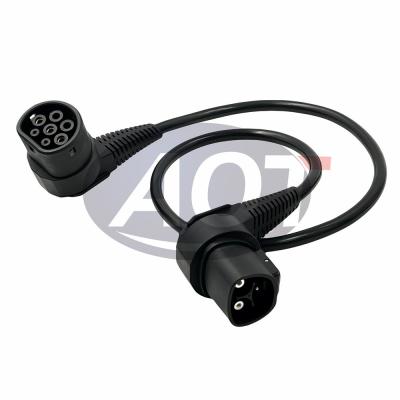 China AOTAI Charging cable for Tesla to Type 2 EV Charge Adapter for Tesla Model 3/Y/S/X/Cybertruck 60cm for sale