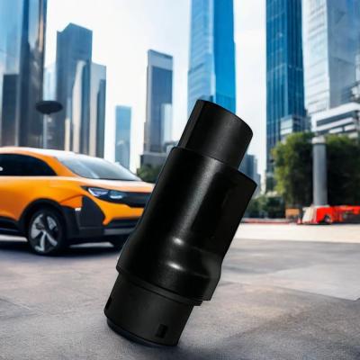 China E-Mingze GB/T to J1772 Type1 Adaptor High Flame Retardant PC Fuel Electric Car Charger Adapter for US Energy EV Charging for sale