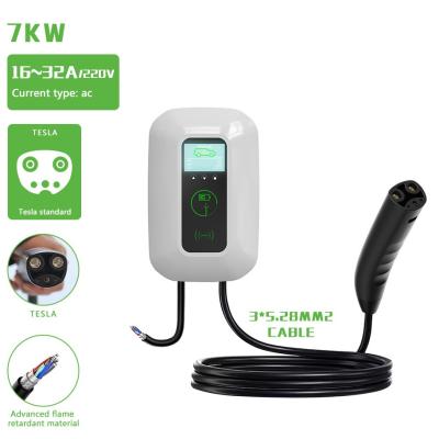 China 7kw 11kw 22kw Smart Wall mounted EV Charger Fast Electric Vehicle Charging Station for sale