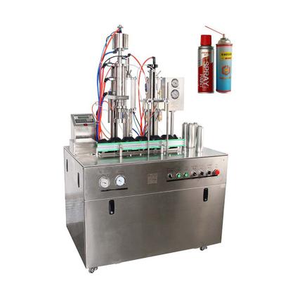 China Packaging Type Semi Automatic BOV Bag on Valve Aerosol Filling Machine with High Filling Speed High Speed and Durable for sale