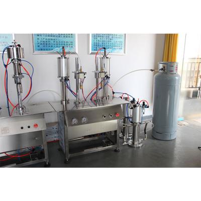 China ±0.03Mpa Gas Filling Machine for Lighter Gas 2 in 1 Aerosol Natural Gas Freon LPG DME CO2 N2 Oxygen Compressed Air Filling for sale