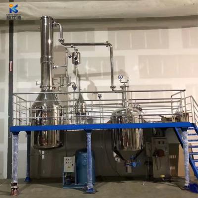 China 1000L Lemongrass Oil Distillation Equipment with Stainless Steel Essential Oil Distiller and Vacuum Distillation Process for sale