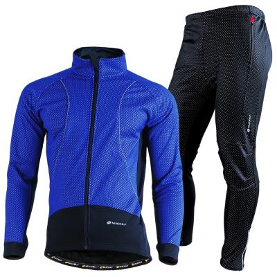 China NUCKILY Shippig Pants Bike Long Sleeve Breathable Windproof Free Jacket Winter Road Sport Cycling Ridding Wear Set For Man for sale