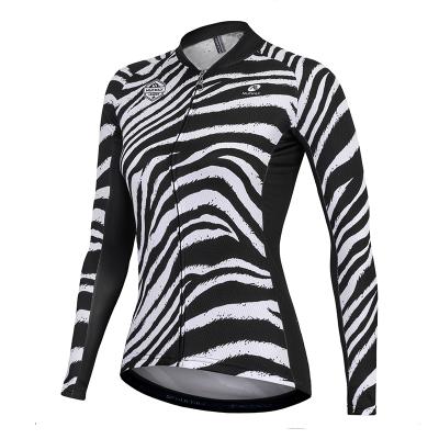 China Nuckily Antibacterial Zebra-Stripe Custom Womens Cycle Cycling Jersey Bike Jersey Clothing for sale