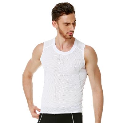 China Nuckily Antibacterial Mens Polyester Base Layer Simple Design Quick Drying Sleeveless Cycling Tops for sale