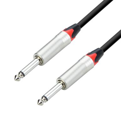 China high quality mono 6.35mm mono jinsanhu OFC guitar instrumentation cable microphone for audio for sale