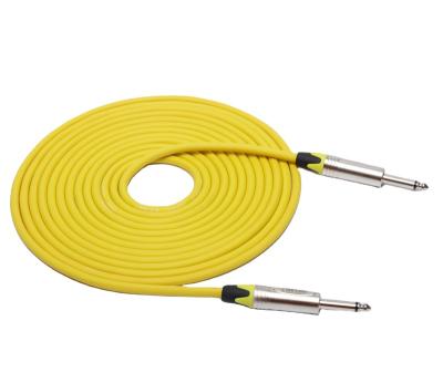 China GUITAR electronic guitar cable 14inch direct to 14 straight guitar cable bulk wholesale for sale