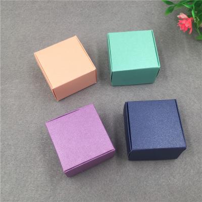 China Mini Lovely Paper Box Handmade Gift Recyclable Kraft Paperboard Small Soap Packing Box Jewelry Box for sale