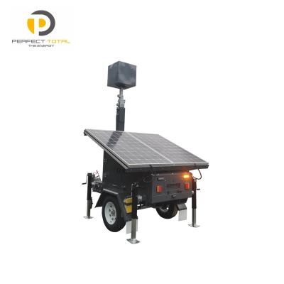 China Industrial Mobile Cctv Camera Solar Security Camera Trailer for sale