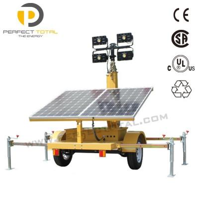 China Perfectotal Industrial Portable Tower Solar Light for sale