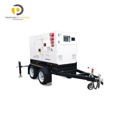 China 500KVA generator for industry, mine, industry trailer axle type silent diesel construction dual for sale