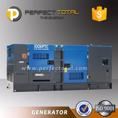 China gen 125 KVA /100kw power diesel generator with stamford alternator 250liters for sale