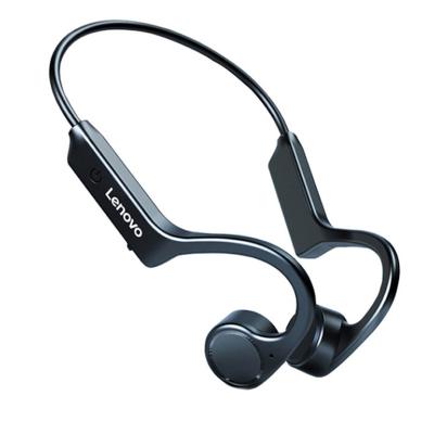 China Waterproof Ear Hook Lenovo X4 Bone Conduction Earphone Radio BT 5.0 TWS Sweatproof Sports Running Stereo Neck Hanging Headset for sale