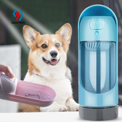 China Saiji Sustainable High End Safety Outdoor Portable Dog Travel Water Bottle With Filtration Device for sale