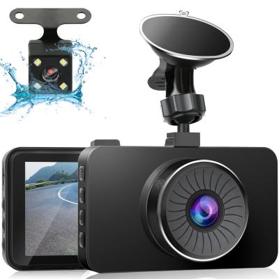 China NIGHT VISION Dash Cam Front and Rear Dash Camera for Cars Camera Car DVR Driving Recorder Full HD 1080P 3 Inch LCD Screen 170 Wide Angle for sale