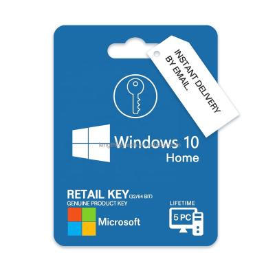 China 24/7 Email Delivery Windows 10 Home Retail Key Genuine Online Life Key Win 10 Original Key Windows 10 Screen Start Key (PC 5) for sale