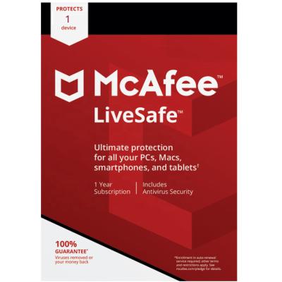 China Email Online Ready 24/7 Stock Delivery McAfee LiveSafe 2022 1 Devices 1 Year Bind Security Software Download Key Code McAfee LiveSafe 2022 1 Devices 1 Year Bind Key for sale