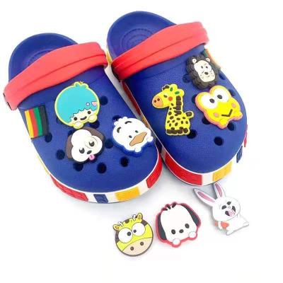 China Relieve Stress Custom Cartoon PVC Shoe Lace Clips Soft Shoe Charm For Hole Shoes for sale