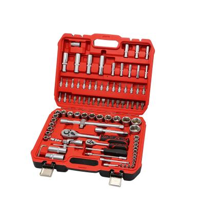 China Durable+Portable+Comfortable handle+Fine Package Modern Stainless Steel 94PCS Wrenches Ratchets Repair Tools and Durable Socket Ratchet Wrench Set for sale