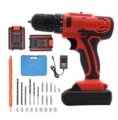 China Durable+Portable+Comfortable handle+Fine package 28PCS 21V professional cheap cordless electric drill set for sale