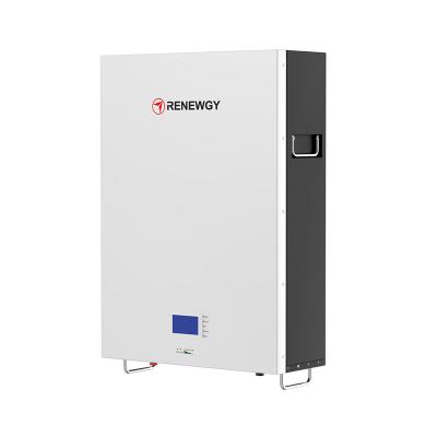 China Solar Energy Storage Systems Renewgy 48V 51.2V 100Ah 200Ah Power wall Battery 5KWH 10KWH Solar Power Lithium Ion Batteries Home Energy Storage System for sale