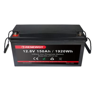 China Toys Renewgy 12.8V 150Ah LiFePO4 battery Lithium Rechargeable Battery for Solar Energy Storage and UPS Wide range of applications for sale